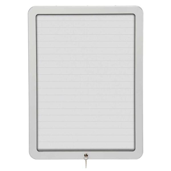 Sliding Door Wood Corkboard, 48"x36", Ligh, UV9003OCS-LTOAK-PEARL